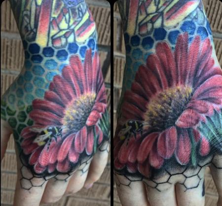 tattoos/ - Marcus Judd Geometric Flower - 144623